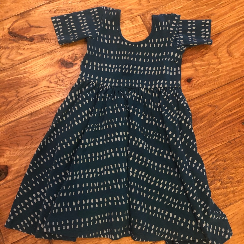 Alice + Ames ballet dress in blue dash